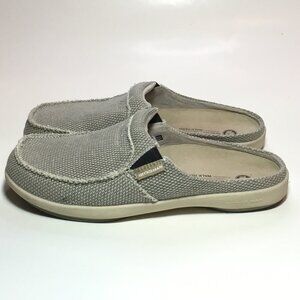 Gecko Man Walk Hero Clog Mules Slip On Shoes GrayCanvas Comfort Men’s Size M 10